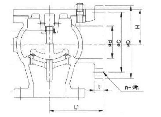 JIS F7359 Marine Cast Iron Check Valve